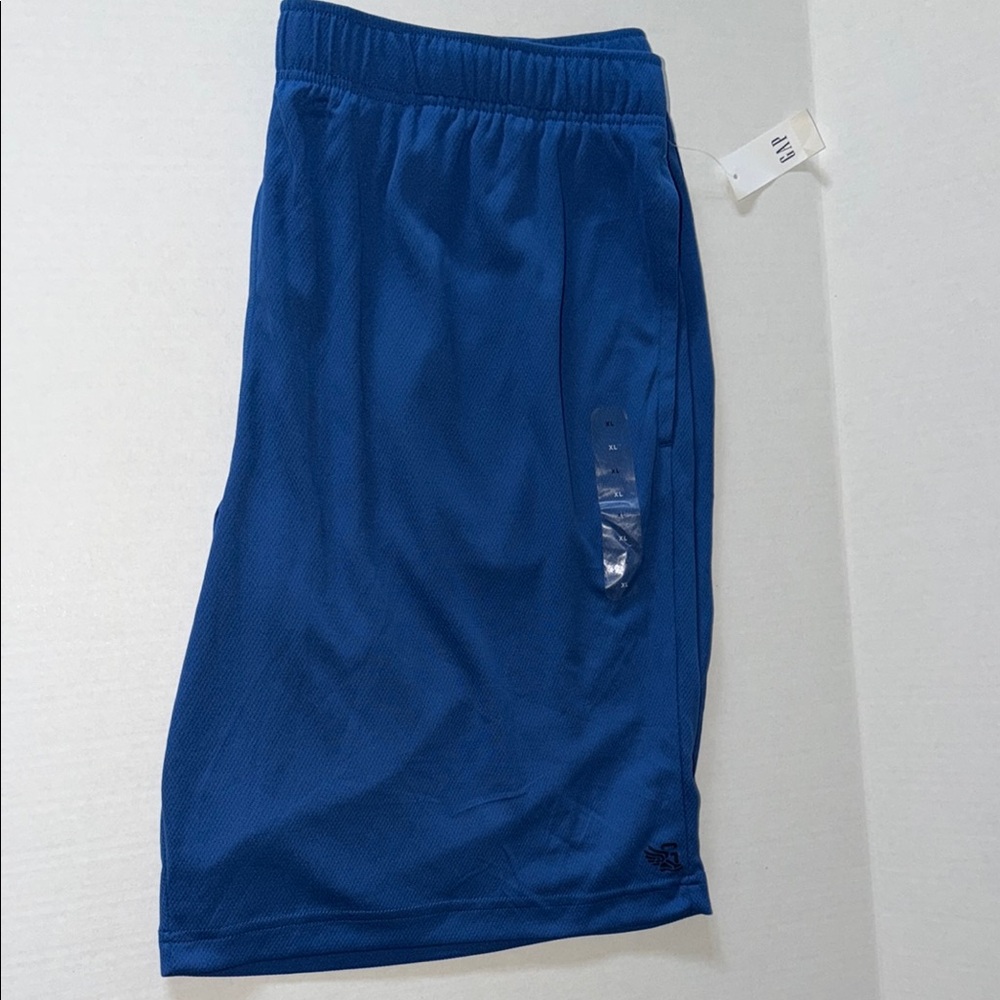 Blue Men's Athletic Mesh Shorts